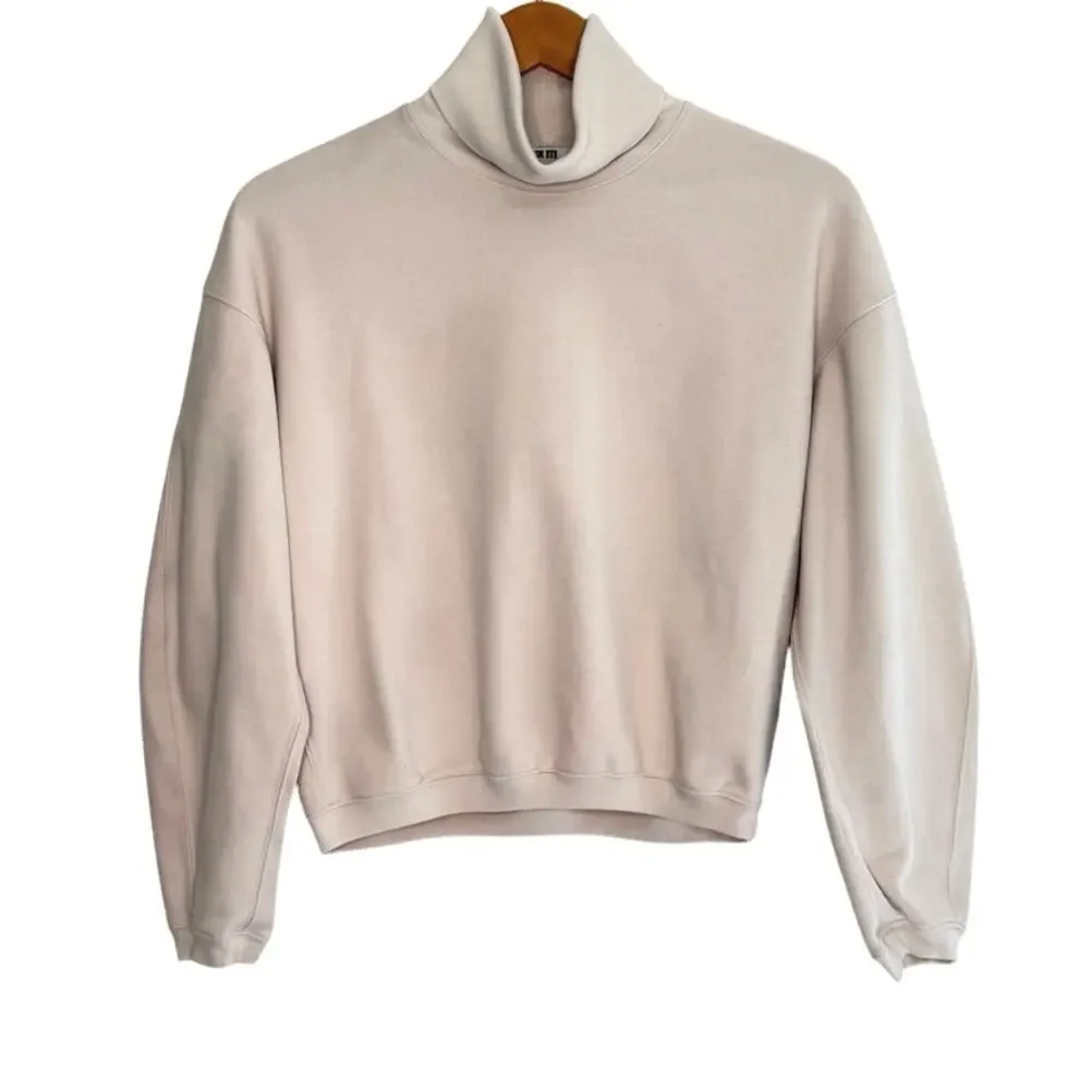 Uniqlo turtleneck top size small cream